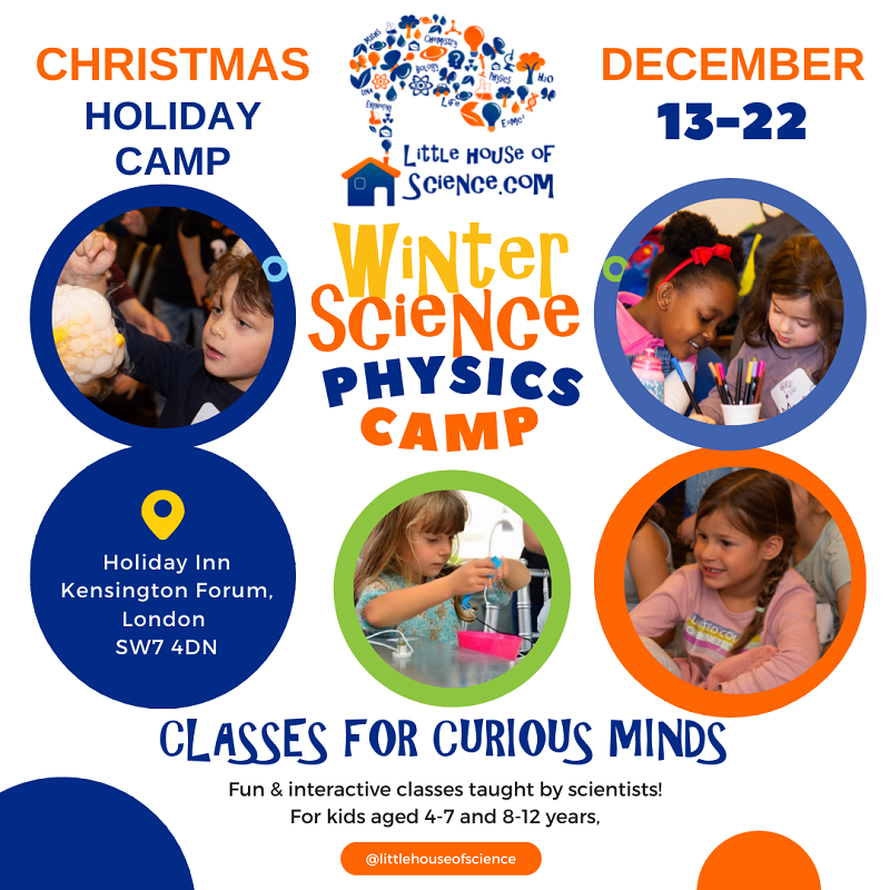 Winter Physics Science Camp Little House of Science Christmas Camp
